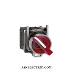 سلکتور سوئیچ دو حالته ماندگار قرمز 24 ولت AC/DC اشنایدر XB4BK124B5