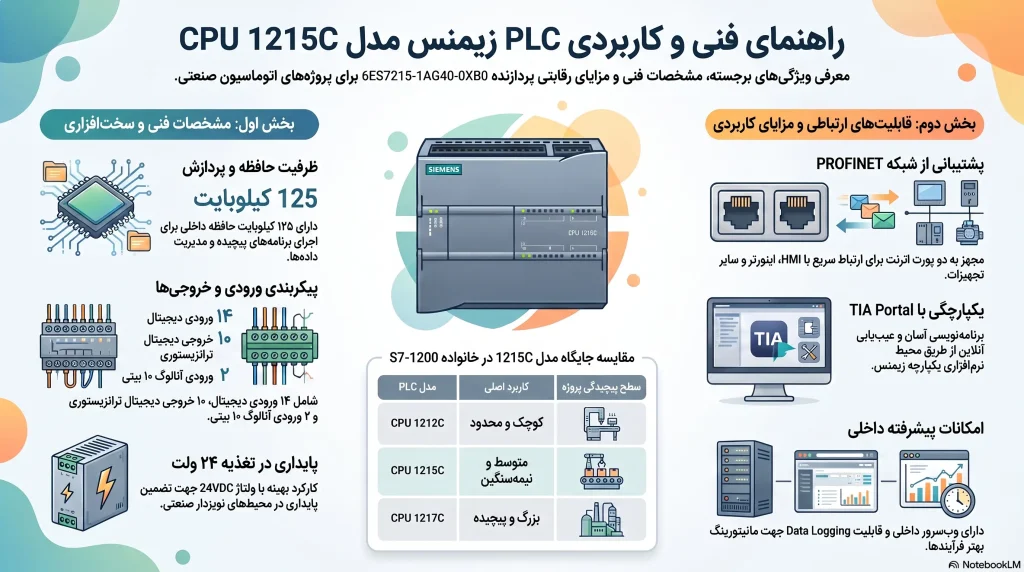 راهنمای خرید 6ES7215-1AG40-0XB0 زیمنس