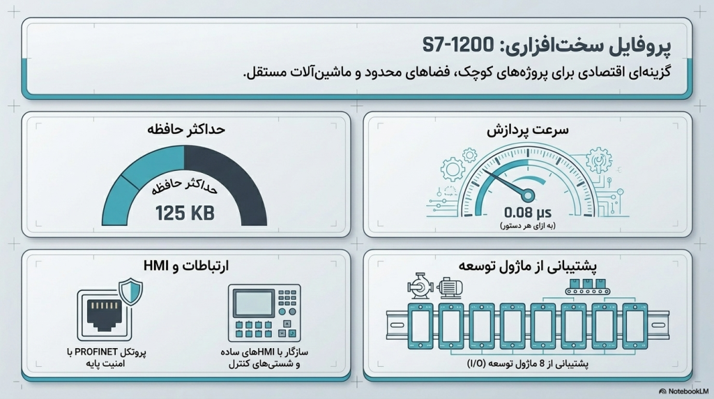 مشخصات فنی پی ال سی سری s7-1200 زیمنس