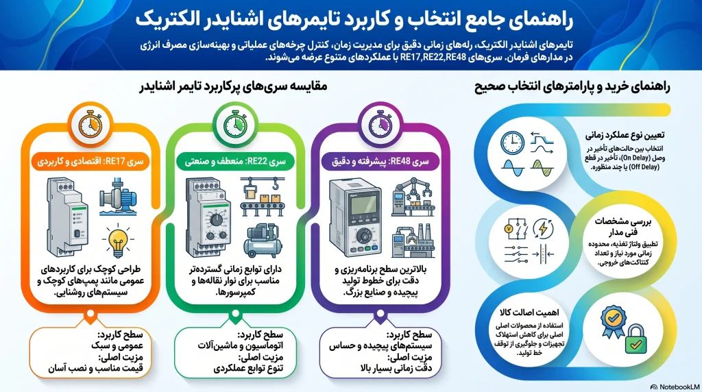 راهنمای جامع_انتخاب تایمرهای schneider