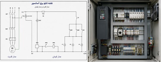 نقشه تابلو برق اسانسور